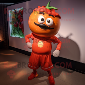 Rust Tomato maskot kostym...