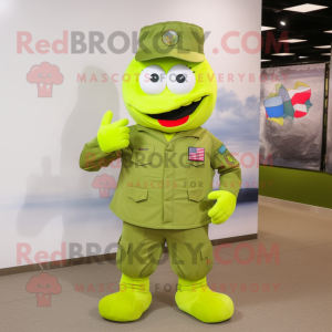 Lime Green American Soldier...