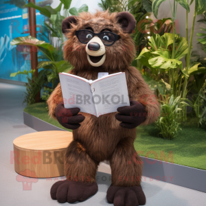 Brown Sloth Bear mascotte...