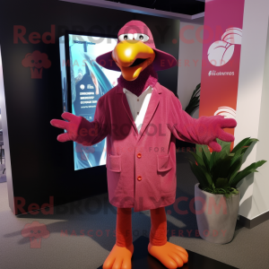 Magenta Flamingo mascotte...