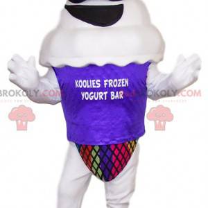 Frossen yoghurt maskot. Frossen yoghurtdrakt. - Redbrokoly.com