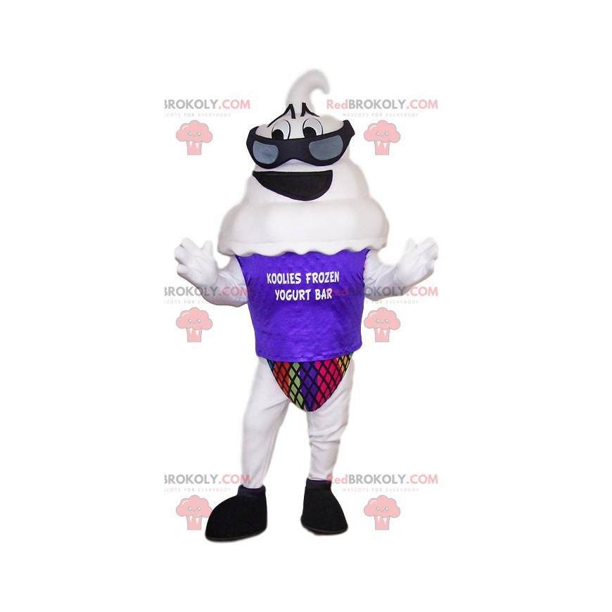 Frossen yoghurt maskot. Frossen yoghurt kostume. -