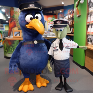 Navy Kiwi mascotte kostuum...