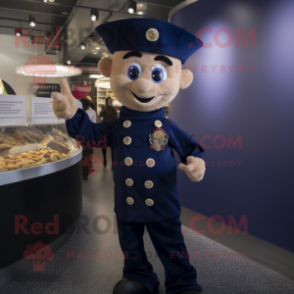 Navy Goulash mascot costume character dressed with a Bodysuit and Necklaces