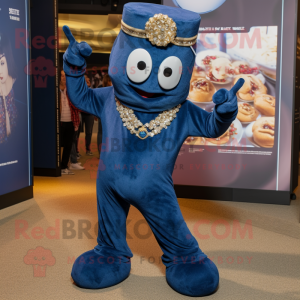 Navy Goulash mascot costume character dressed with a Bodysuit and Necklaces