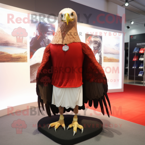 Red Bald Eagle mascotte...