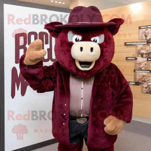 Maroon Bison mascotte...