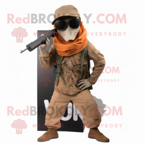 Rust Sniper maskot kostym...