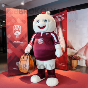 Maroon Dim Sum maskot...