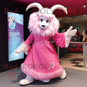 Rosa Angora Goat maskot...