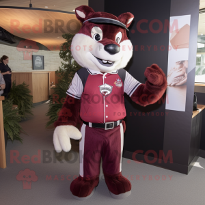 Maroon Skunk mascotte...