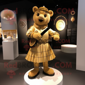 Guld sækkepibe maskot...