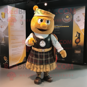Guld sækkepibe maskot...