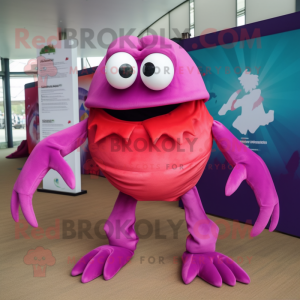 Magenta Crab mascotte...