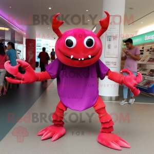 Magenta Crab mascotte...