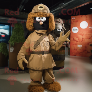 Rust Army Soldier mascotte...