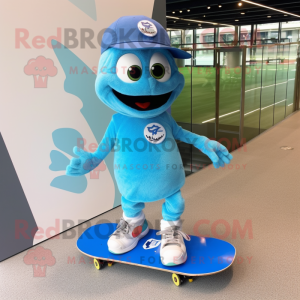 Himmelblauer Skateboard...