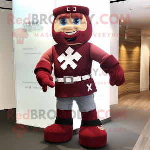 Maroon Celtic Cross...