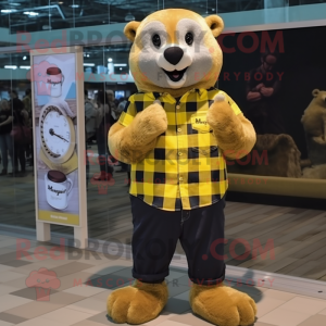 Yellow Otter mascotte...