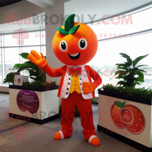 Orange Strawberry mascotte...