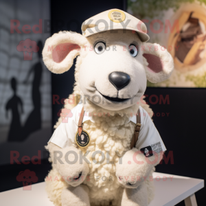 Cream Sheep mascotte...