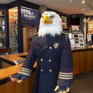 Navy Haasts Eagle maskot...