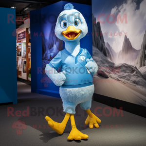 Sky Blue Gosling mascotte...