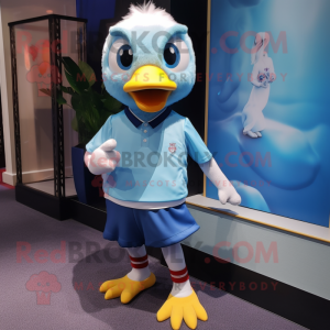 Sky Blue Gosling mascotte...