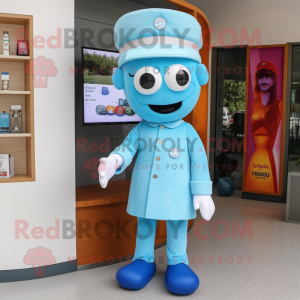 Sky Blue Doctor maskot...