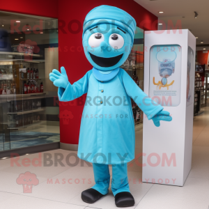 Sky Blue Doctor maskot...