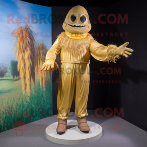 Gouden Scarecrow mascotte...