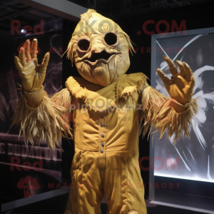 Gold Scarecrow maskot drakt...