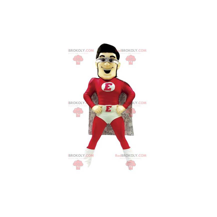 Superheld mascotte in rood en wit. - Redbrokoly.com Superheld mascotte in rood en wit. - Redbrokoly.com