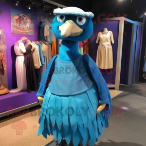 Blue Dodo Bird mascotte...