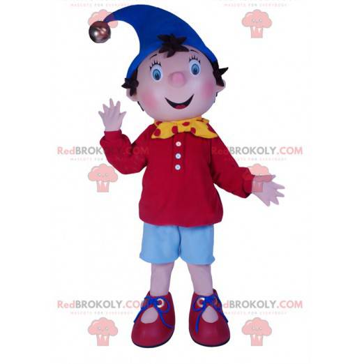 Mascote do garotinho Sim, sim. Fantasia de Noddy -