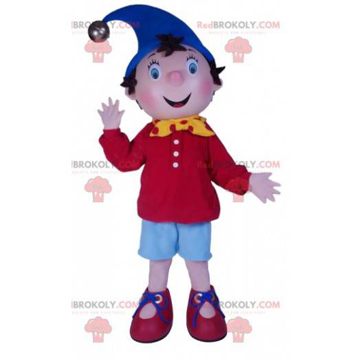 Maskot malého chlapce Ano-ano. Noddy kostým - Redbrokoly.com
