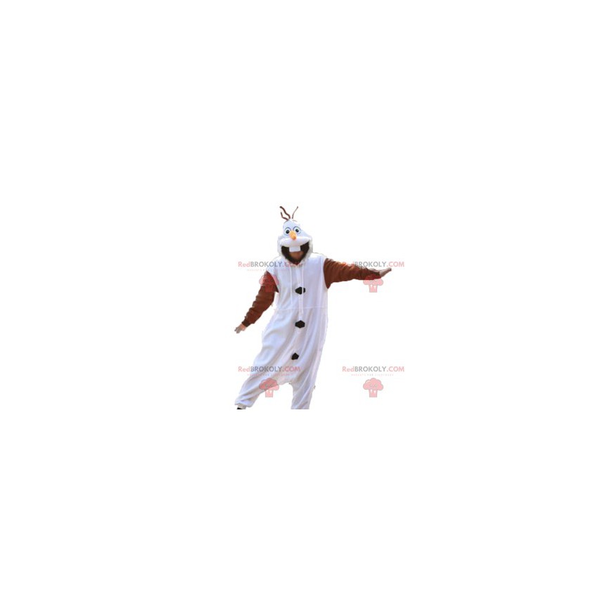 Maskot vit och brun kanin. Bunny kostym - Redbrokoly.com
