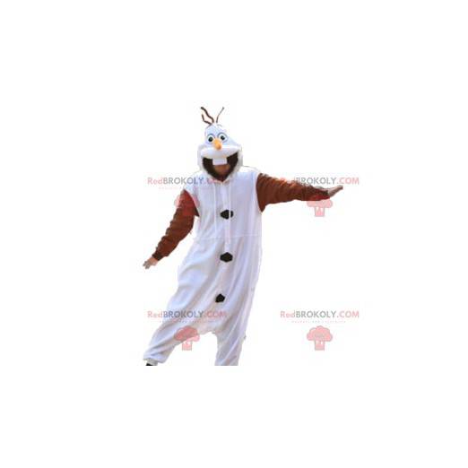 Mascot conejo blanco y marrón. Disfraz de conejito -
