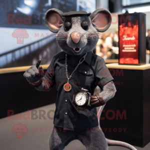 Black Rat maskot-kostyme...