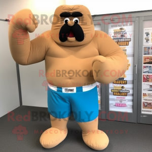 Tan Boxing Glove mascotte...