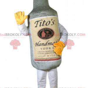 Mascotte de bouteille de vodka. Costume de bouteille -