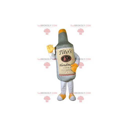 Mascotte de bouteille de vodka. Costume de bouteille -