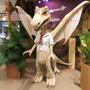 Beige Pterodactyl mascotte...