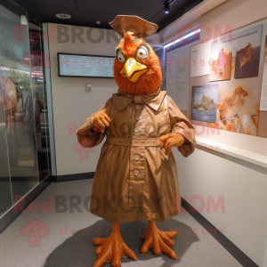 Brown Hens mascotte kostuum...
