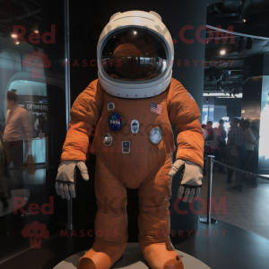 Bruine astronaut mascotte...