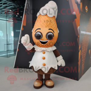 Rust Ice Cream Cone maskot...