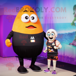 nan Potato mascot costume character dressed with a Swimwear and Watches