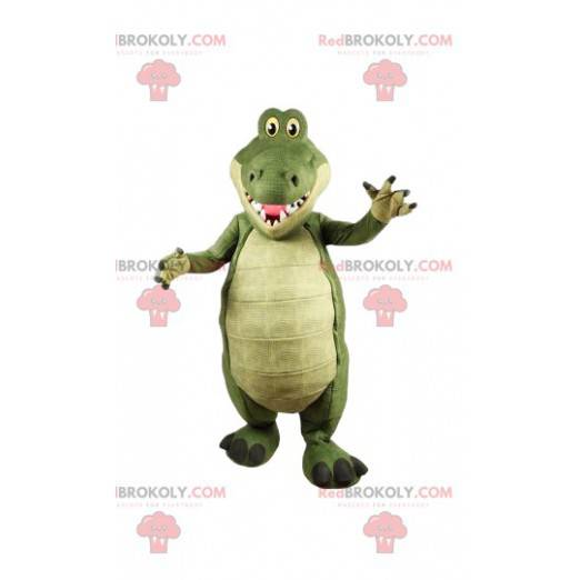 Super zábavný maskot krokodýla. Krokodýlí kostým -