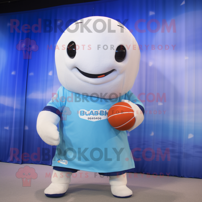 nan Beluga Whale mascot costume character dressed with a Board Shorts and Gloves