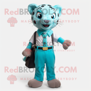 Cyan Cheetah mascotte...